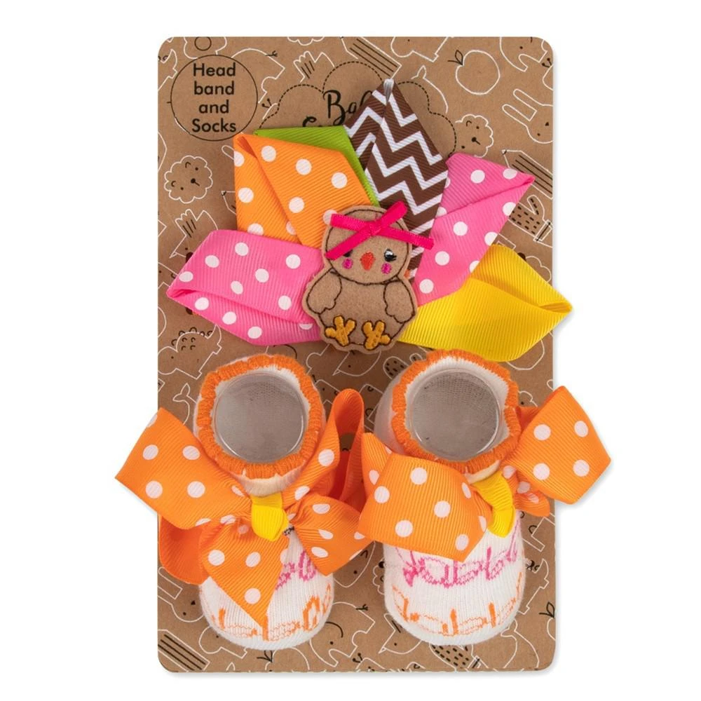 商品Baby Essentials|Baby Girls Thanksgiving Headband and Socks Set,价格¥104,第2张图片详细描述