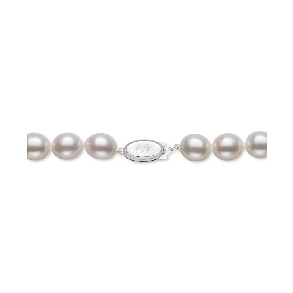 Cultured Freshwater Oval Pearl (10 -11mm) 17-1/2" Collar Necklace商品第3张图片规格展示