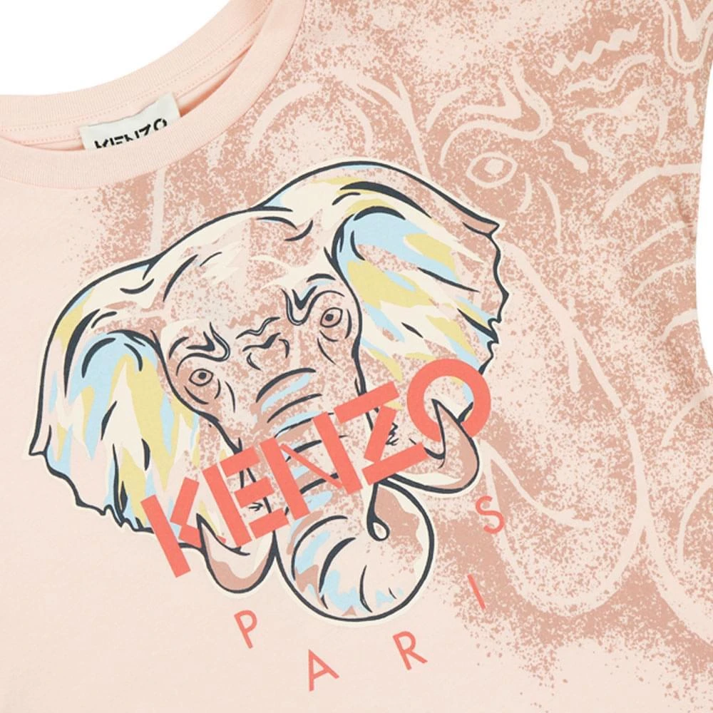 商品Kenzo|Pink Elephant Cotton Dress,价格¥413,第2张图片详细描述