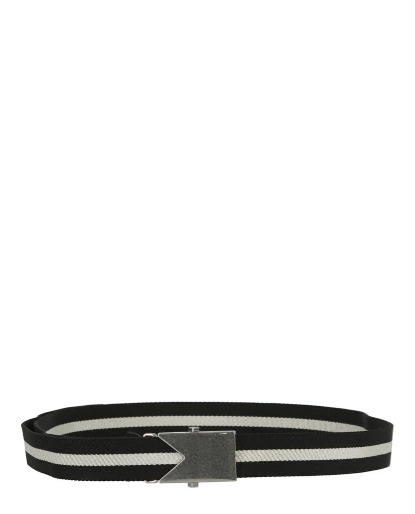 商品Bottega Veneta|Striped Slide Buckle Belt,价格¥736,第1张图片