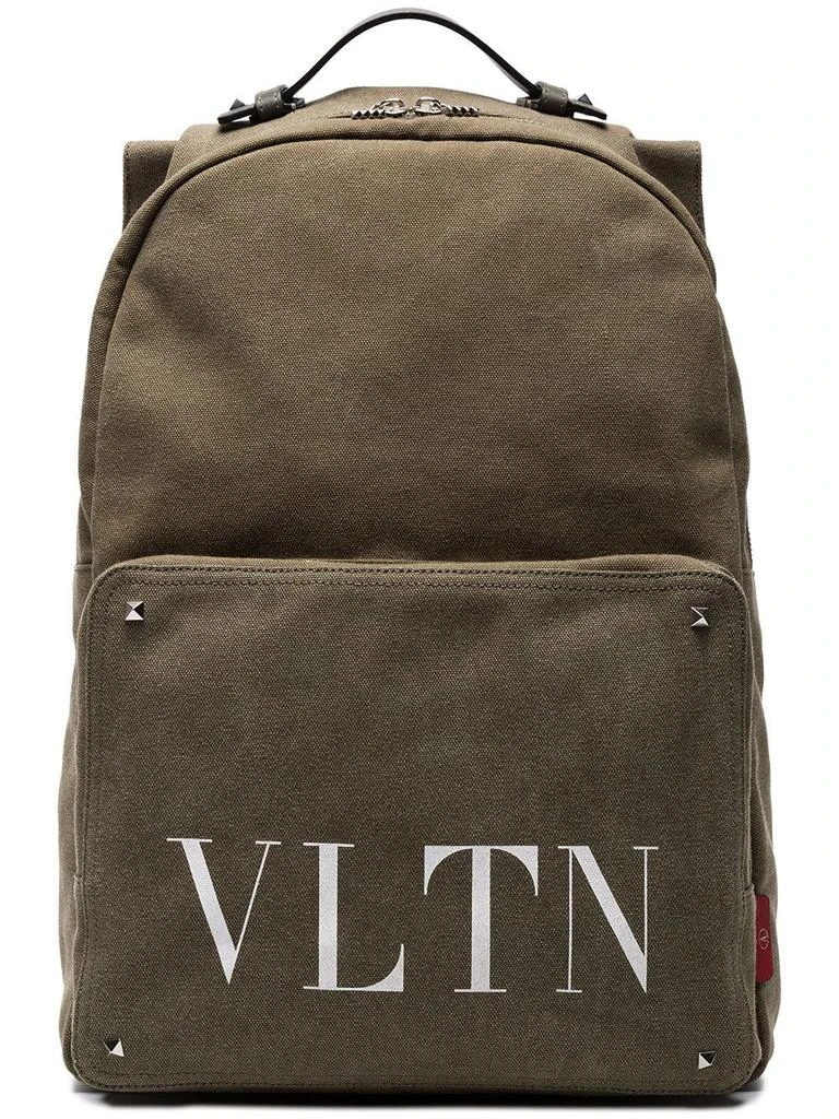 商品Valentino|Valentino Men&#39;s  Green Canvas Backpack,价格¥6373,第1张图片