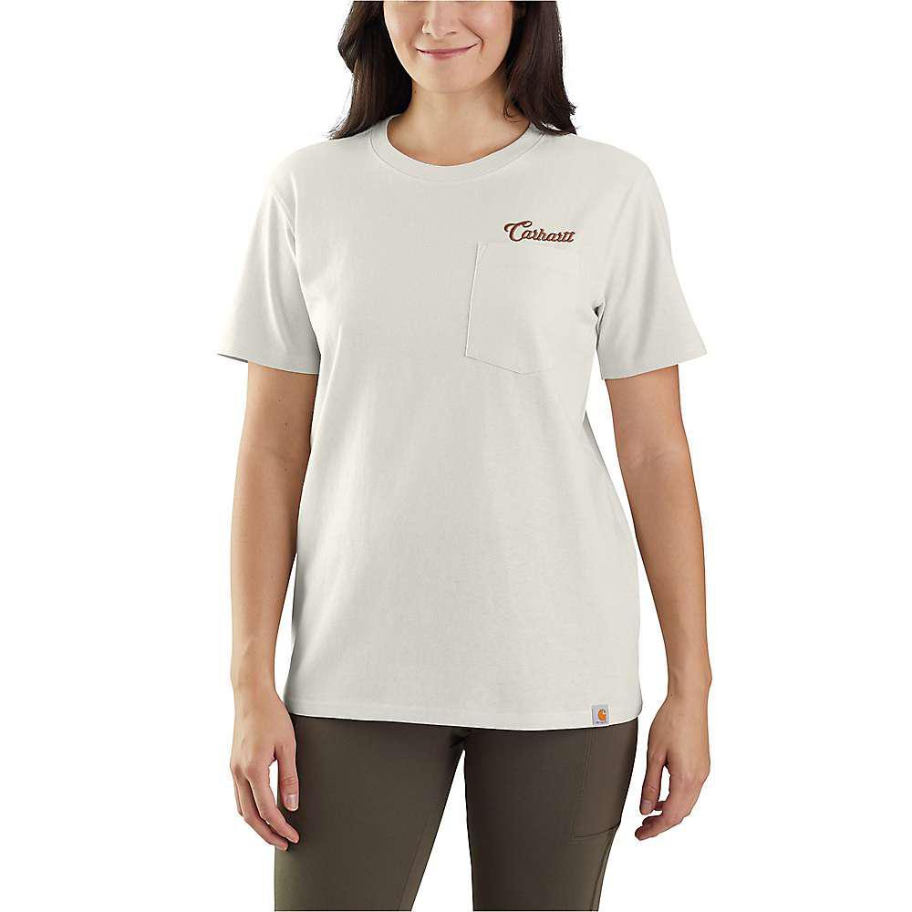 商品Carhartt|Carhartt Women's Loose Fit Heavyweight SS Pocket Script Graphic T-Shirt,价格¥96,第7张图片详细描述
