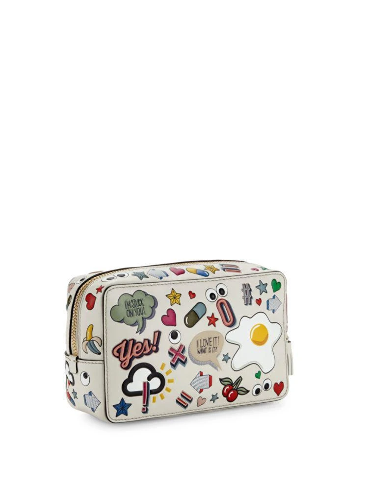 商品Anya Hindmarch|真皮化妆包,价格¥1927,第3张图片详细描述
