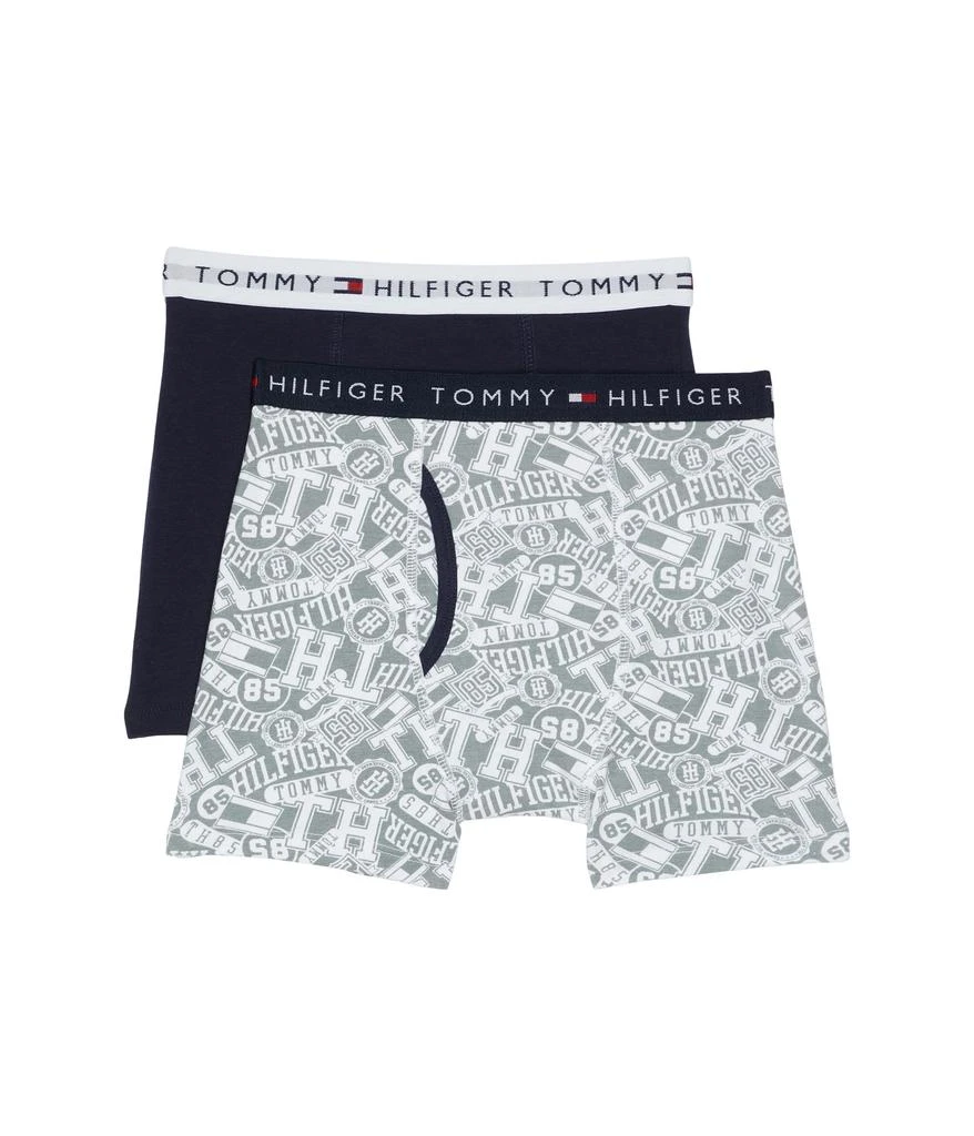 商品Tommy Hilfiger|Collegiate Print 2-Pack Boxer Briefs (Little Kids/Big Kids),价格¥67,第1张图片