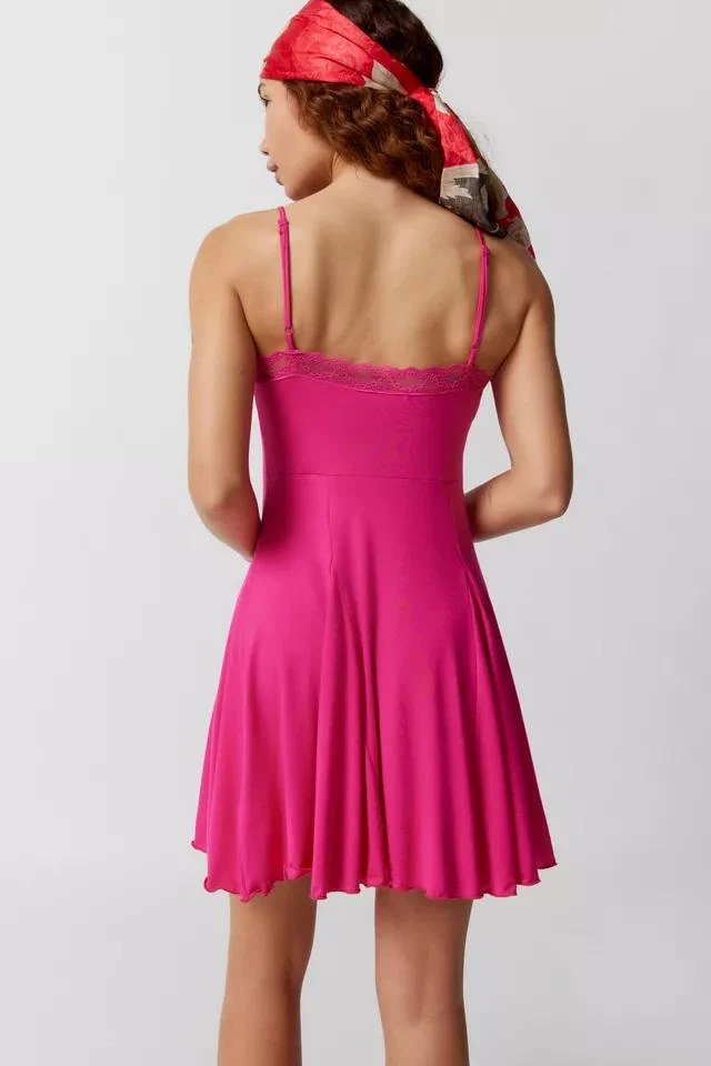 商品Urban Outfitters|UO Aster Lace Trim Mini Dress,价格¥75,第5张图片详细描述