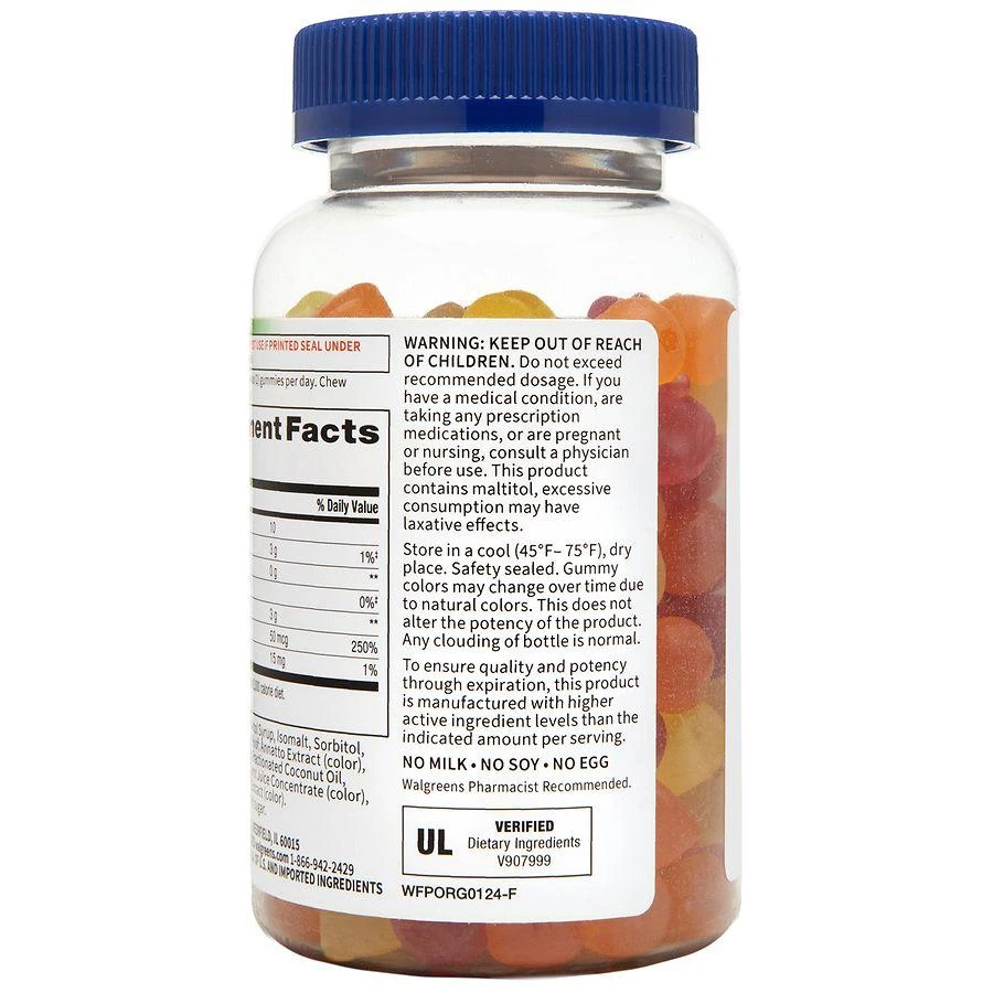商品Walgreens Free & Pure|Sugar Free Vitamin D (45 days),价格¥74,第3张图片详细描述