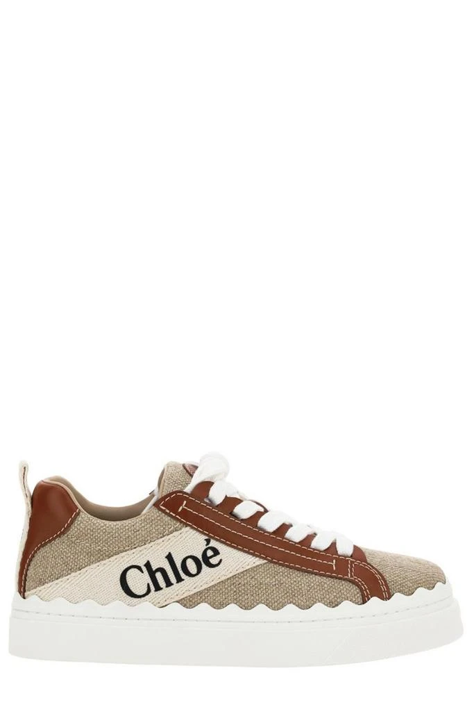 商品Chloé|Chloé Logo Printed Low-Top Sneakers,价格¥2582-¥2890,第1张图片