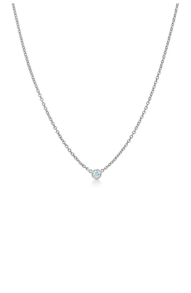 商品Suzy Levian|14K White Gold Bezel Set Diamond Necklace - 0.15ct.,价格¥6759,第1张图片