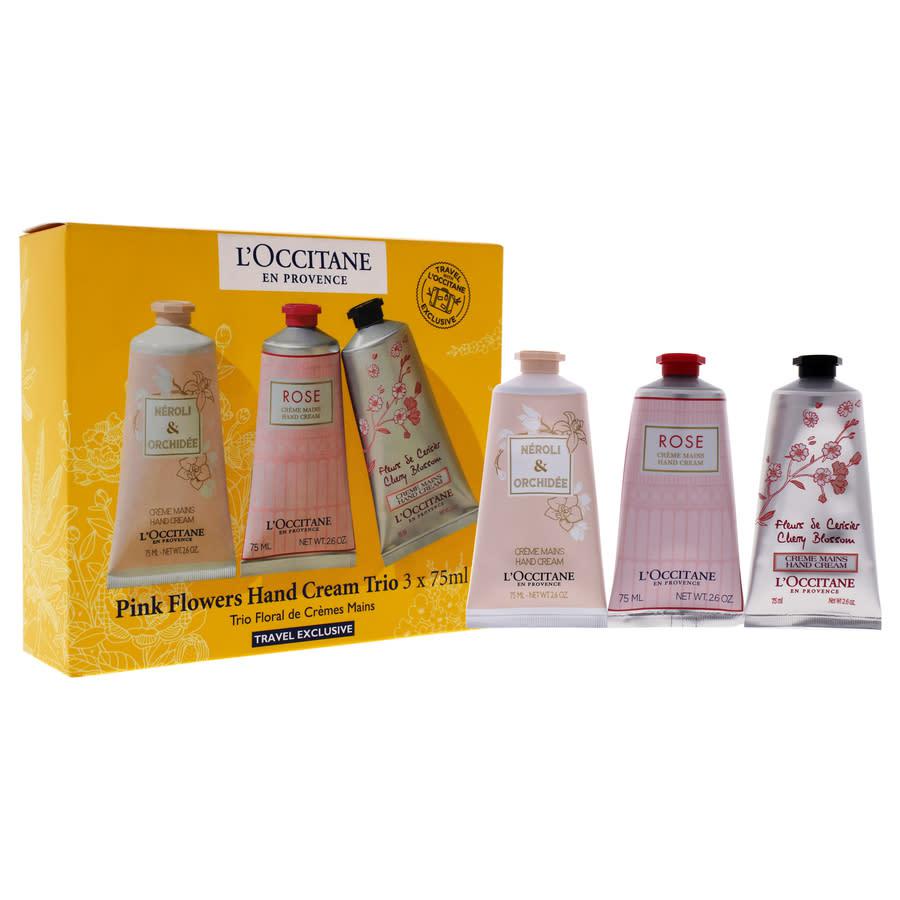 Pink Flowers Hand Cream Trio Unisex cosmetics 3253581323786商品第1张图片规格展示