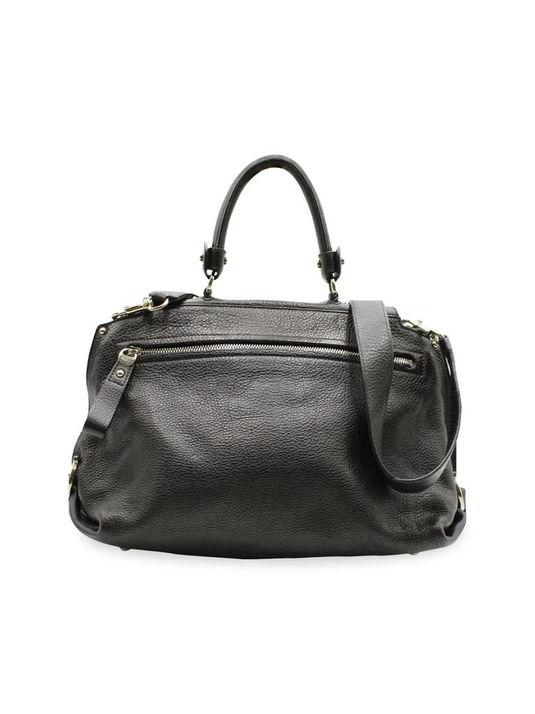 商品[二手商品] Salvatore Ferragamo|Salvatore Ferragamo Sofia Satchel Bag With Gancini Closure In Black Calfskin Leather,价格¥7277,第2张图片详细描述