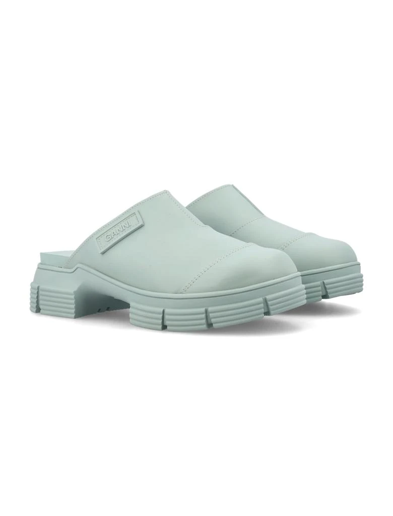 商品Ganni|Ganni Recycled Rubber City Mules,价格¥1147,第2张图片详细描述