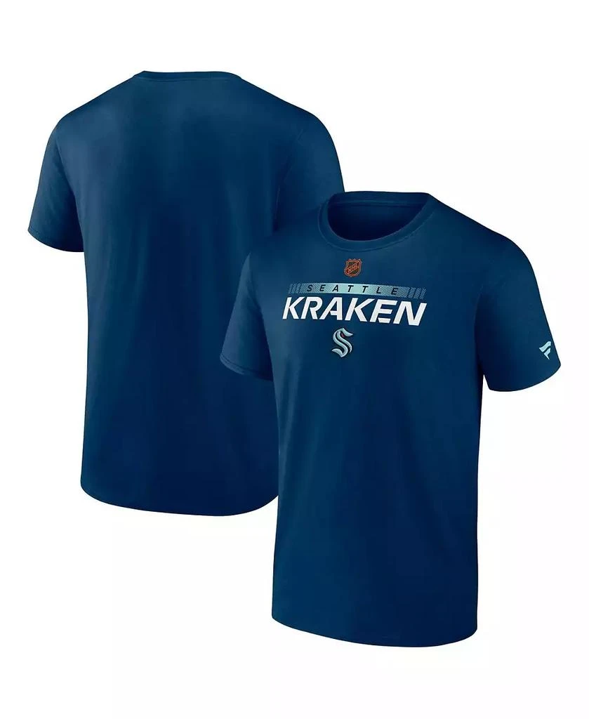 商品Fanatics|Men's Navy Seattle Kraken Special Edition 2.0 Authentic Pro T-shirt,价格¥228,第1张图片