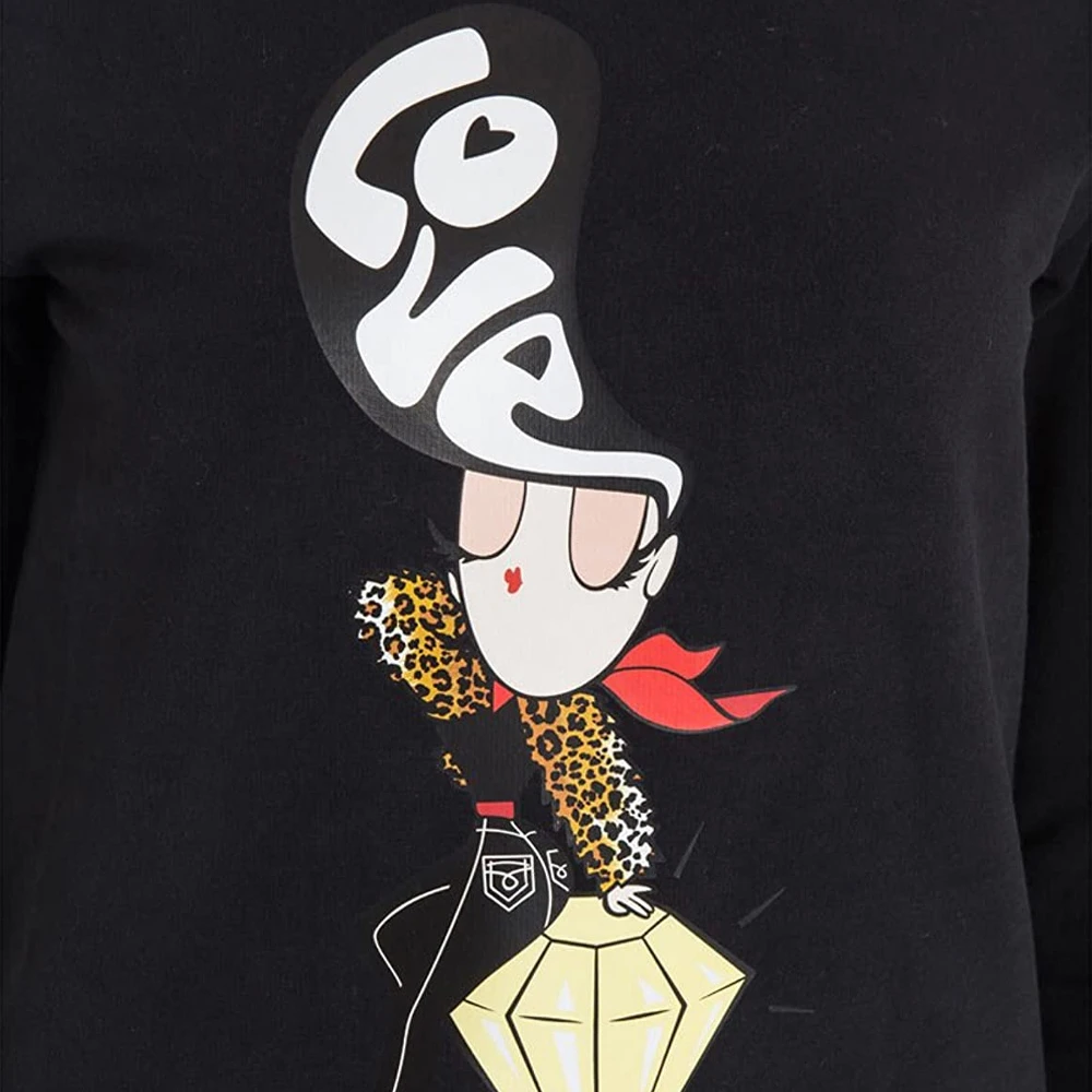 MOSCHINO 黑色女士卫衣/帽衫 W631303-E1861-C74 商品