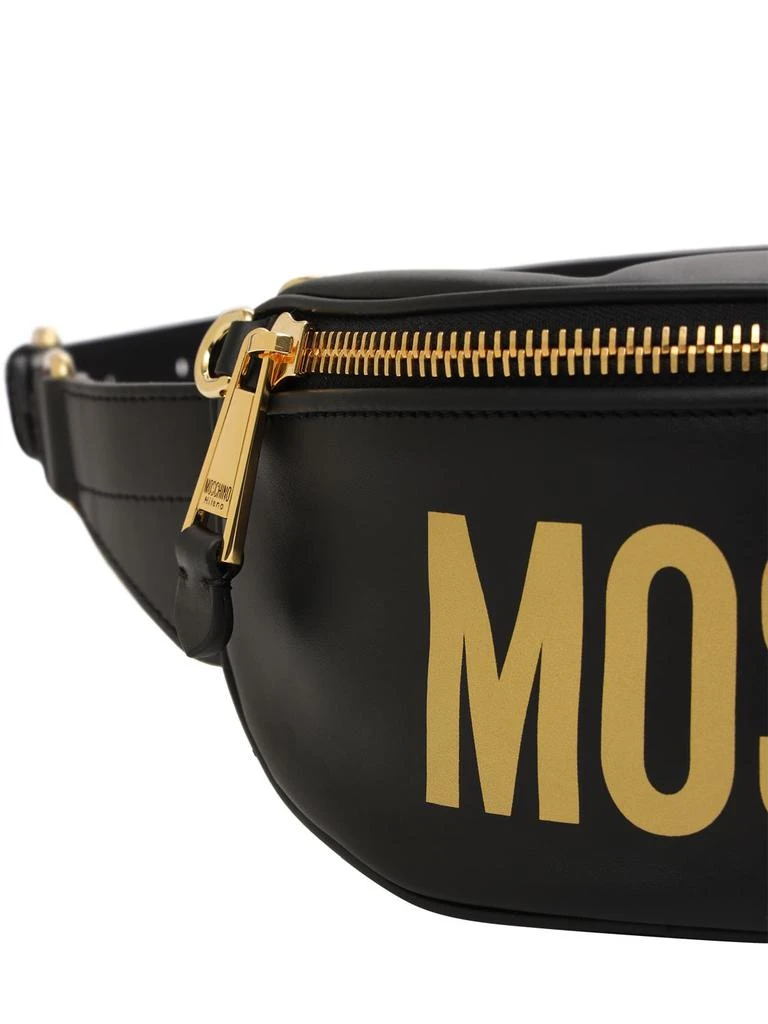 商品Moschino|Macro Logo Leather Belt Bag,价格¥5306,第4张图片详细描述