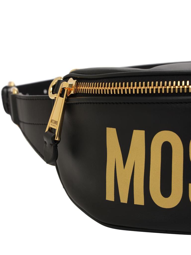 商品Moschino|Macro Logo Leather Belt Bag,价格¥5085,第6张图片详细描述