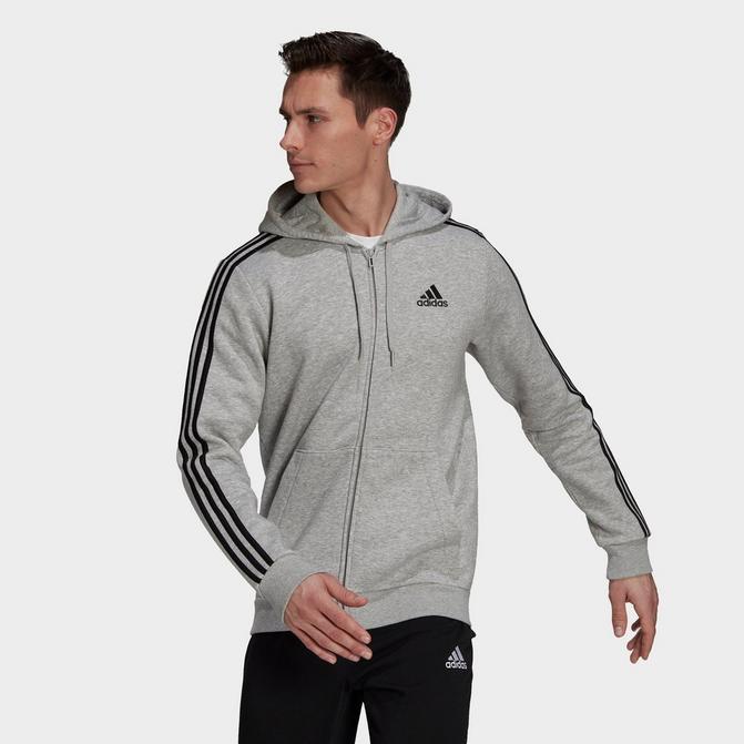 商品Adidas|Men's adidas Essentials Fleece 3-Stripes Full Zip Hoodie,价格¥446,第1张图片