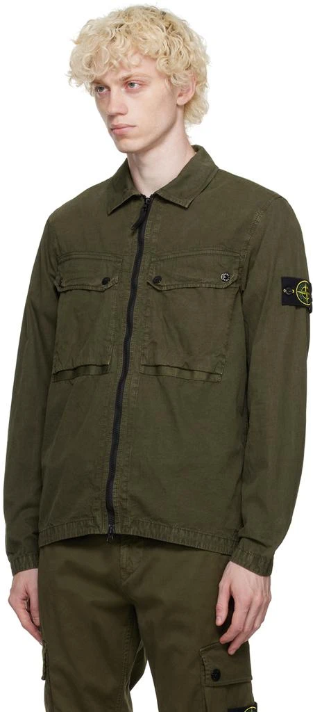 商品Stone Island|Khaki Faded Jacket,价格¥2834,第4张图片详细描述