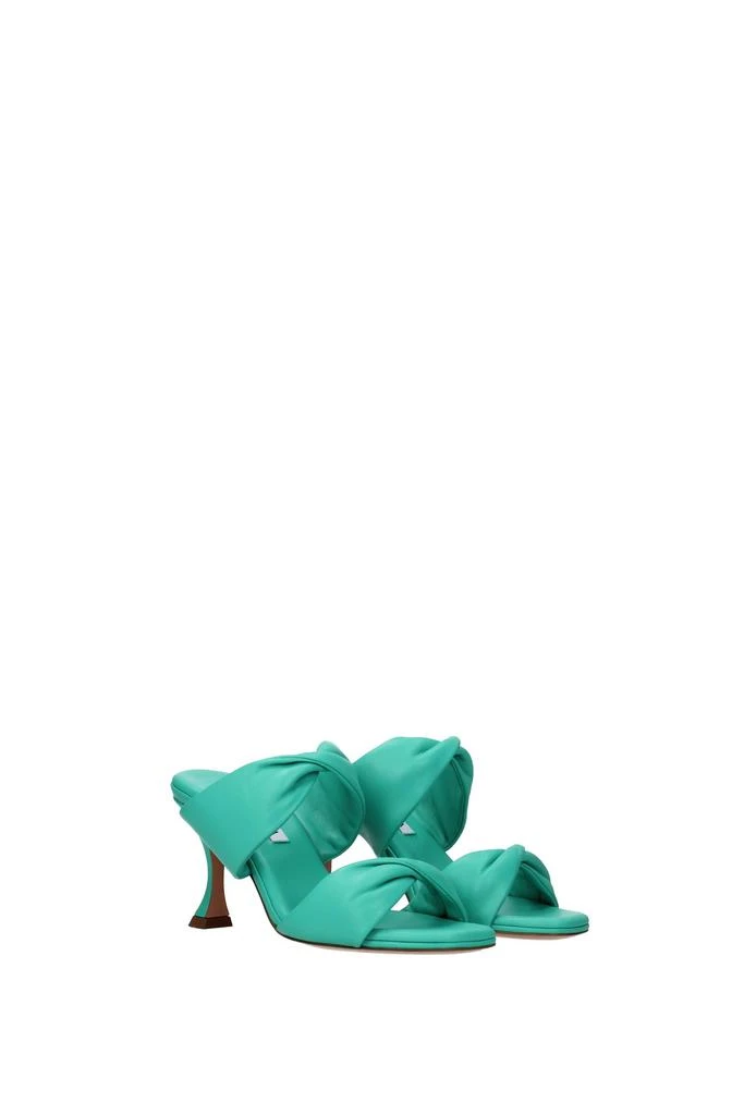 商品Aquazzura|Sandals Leather Green Jade,价格¥2328,第2张图片详细描述