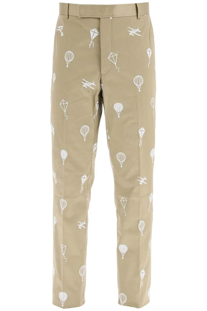 商品Thom Browne|Thom browne embroidered chino pants,价格¥6257,第1张图片