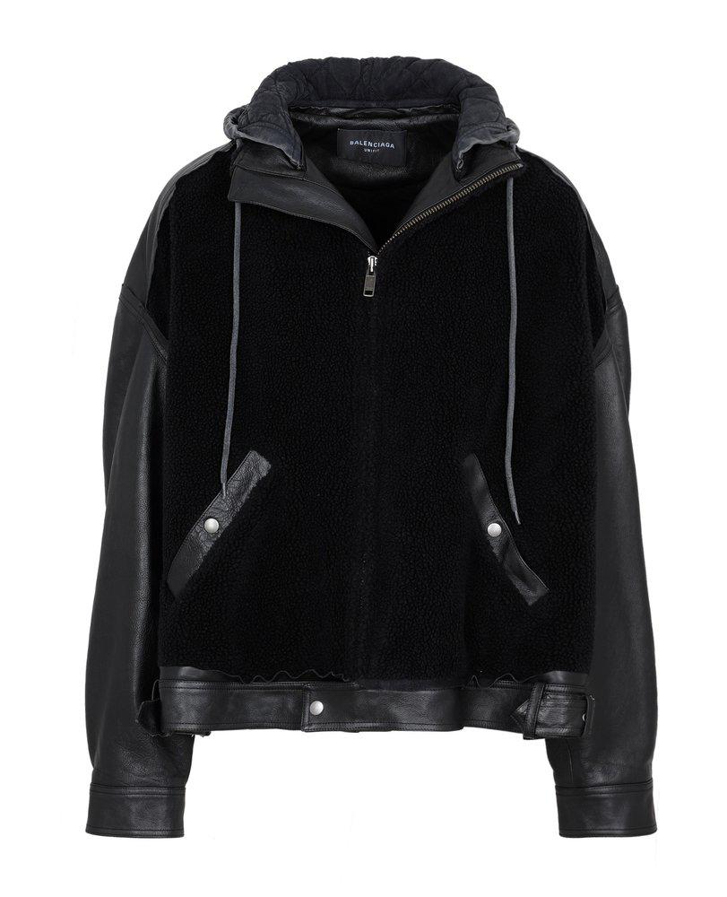 Balenciaga Zip-Up Hooded Jacket商品第1张图片规格展示