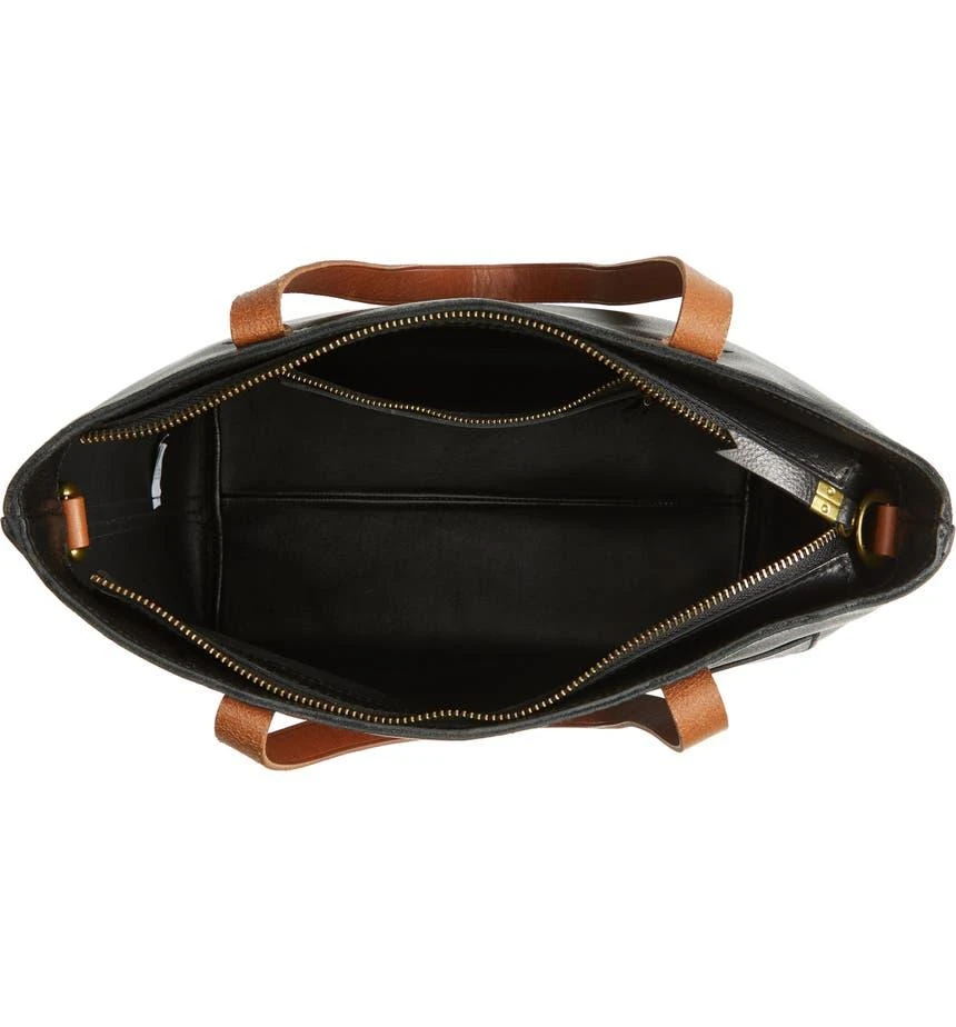 商品Madewell|The Zip-Top Medium Transport Leather Tote,价格¥886,第5张图片详细描述