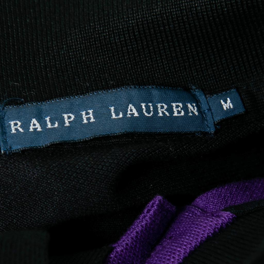 Ralph Lauren Black Cotton Pique Short Sleeve Polo T-Shirt M商品第4张图片规格展示