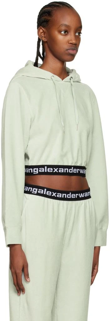 商品Alexander Wang|Gray Cropped Hoodie,价格¥1230,第2张图片详细描述