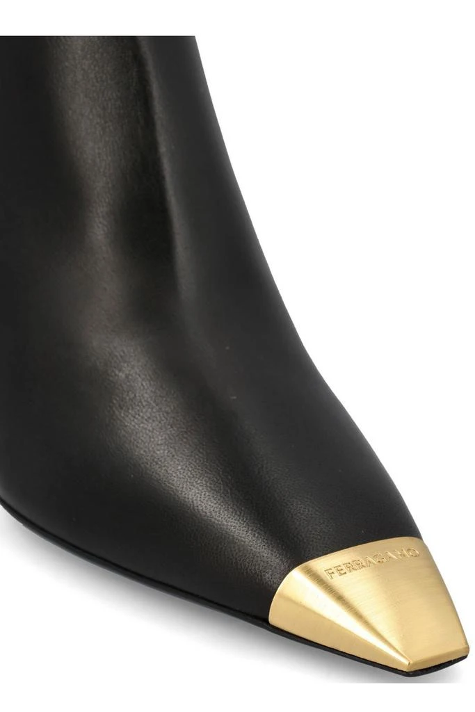 商品Salvatore Ferragamo|Salvatore Ferragamo Pointed-Toe Side-Zip Boots,价格¥7362,第4张图片详细描述