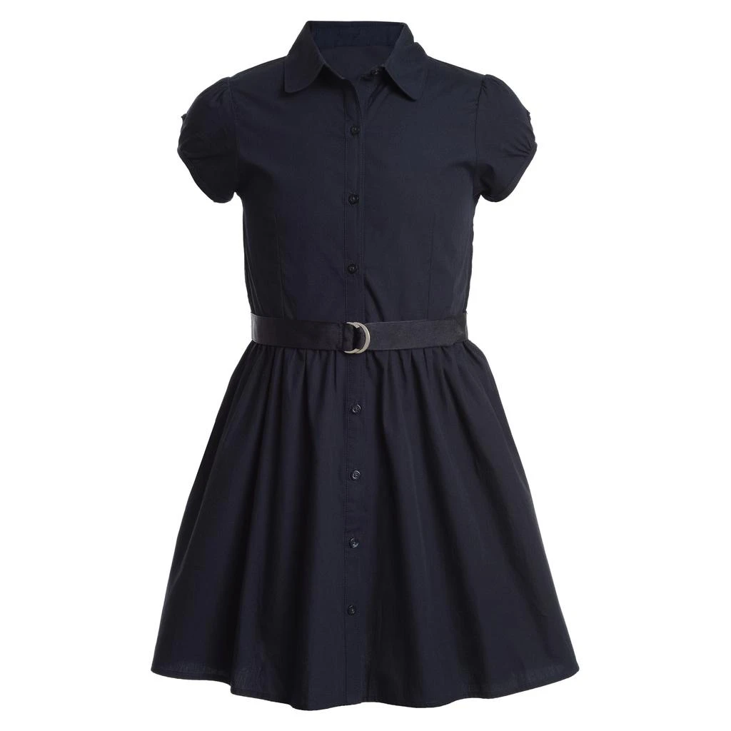 商品Nautica|Girls' Short Sleeve Shirtdress,价格¥288,第1张图片详细描述