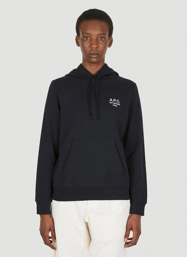 商品A.P.C.|Manuela Hooded Sweatshirt in Black,价格¥826,第1张图片