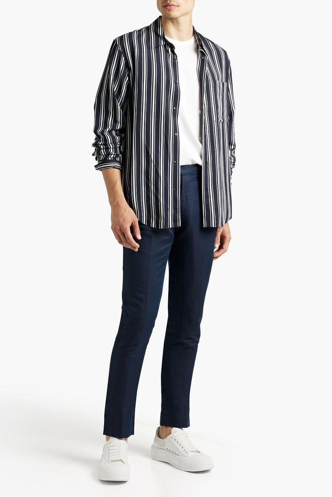 Striped twill shirt商品第2张图片规格展示