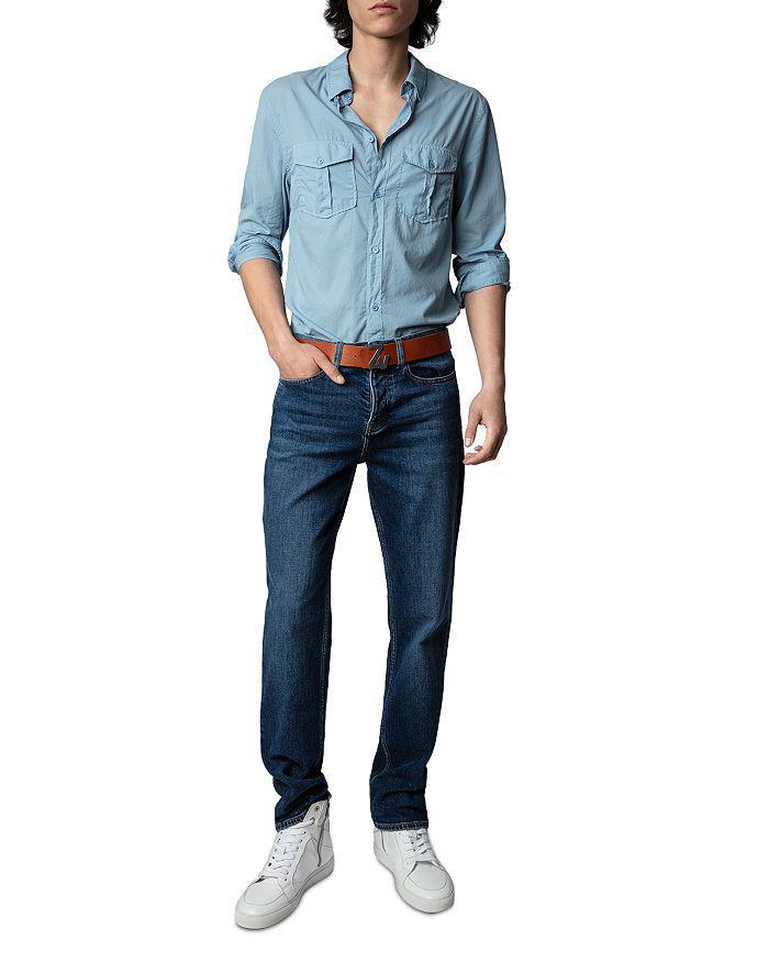 商品Zadig&Voltaire|Thibaut Voile Twin Pocket Shirt,价格¥816,第4张图片详细描述