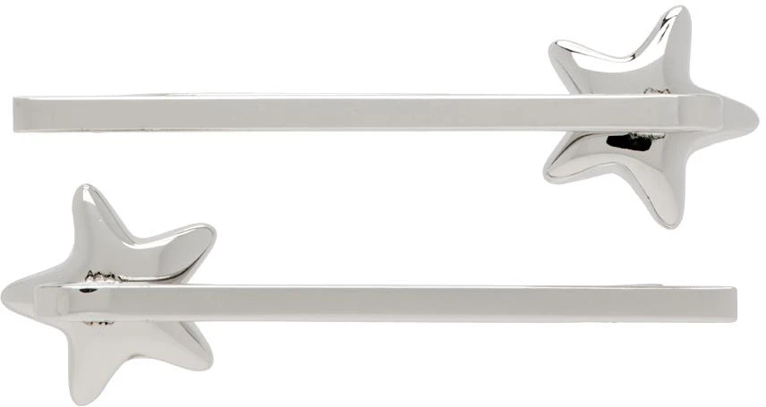 商品Marland Backus|SSENSE Exclusive Silver Star Hair Pin Set,价格¥406,第2张图片详细描述