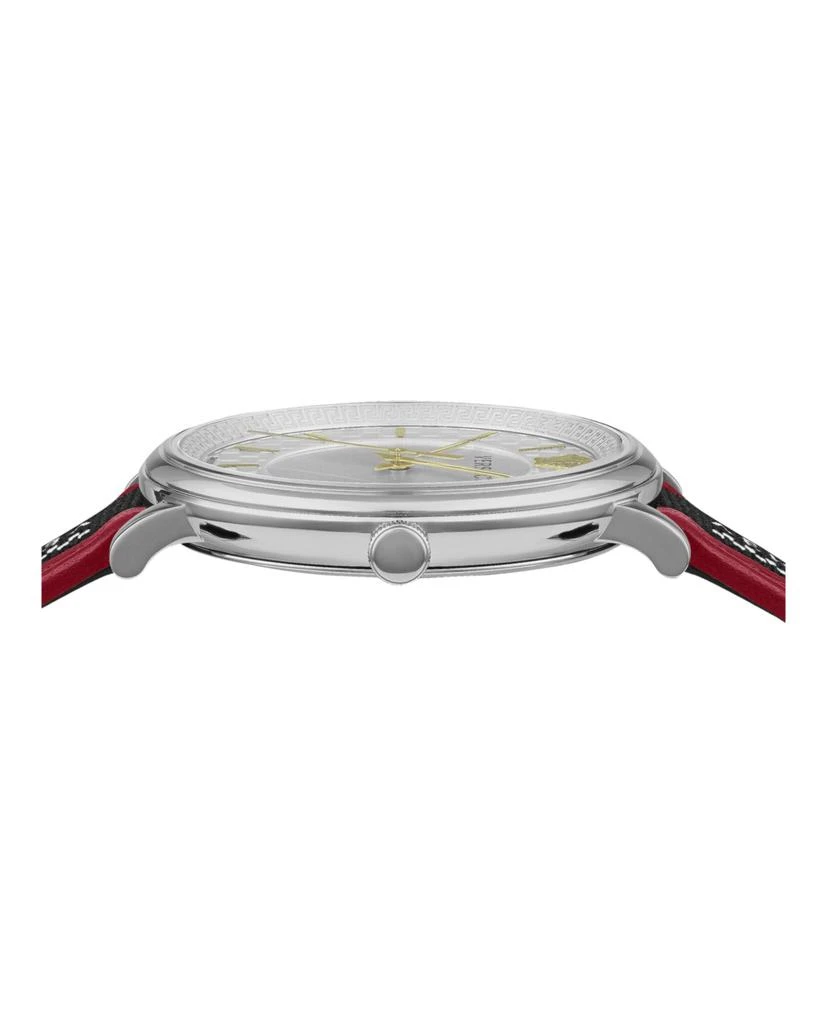 商品Versace|V-Circle Gent Strap Watch,价格¥2232,第2张图片详细描述