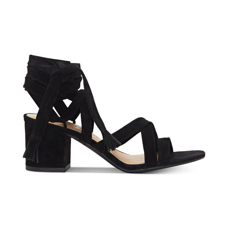 商品Lucky Brand|Idalina Lace-Up Block-Heel Sandals,价格¥408,第2张图片详细描述