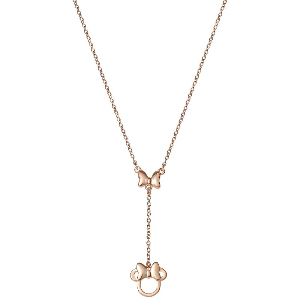 商品Disney|Minnie Mouse 18" Lariat Necklace in 18k Rose Gold-Plated Sterling Silver,价格¥153,第3张图片详细描述