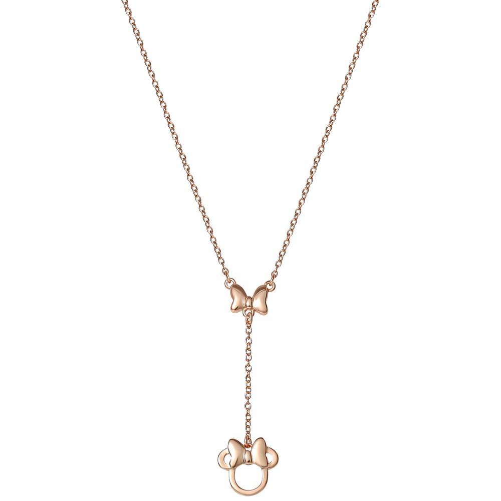 商品Disney|Minnie Mouse 18" Lariat Necklace in 18k Rose Gold-Plated Sterling Silver,价格¥665,第5张图片详细描述