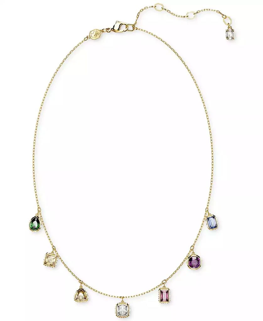 商品Swarovski|Gold-Tone Mixed Crystal Charm Necklace, 15" + 2-3/4" extender,价格¥1043,第2张图片详细描述