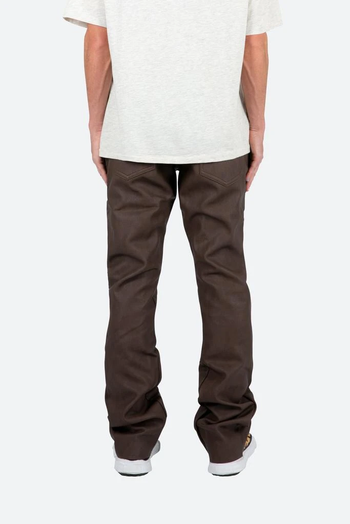 商品MNML|B460 Leather Flare Pants - Brown,价格¥547,第5张图片详细描述