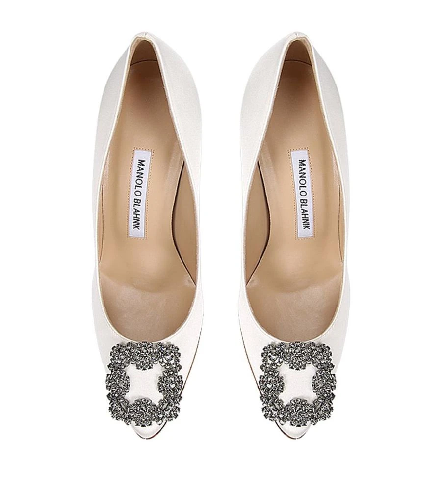 商品Manolo Blahnik|Satin Hangisi Pumps 105,价格¥9790,第4张图片详细描述