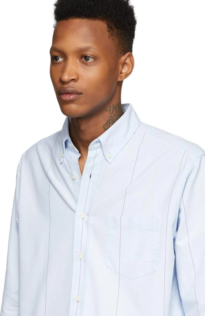 商品Noah|Blue Wide Stripe Oxford Shirt上衣,价格¥664,第4张图片详细描述