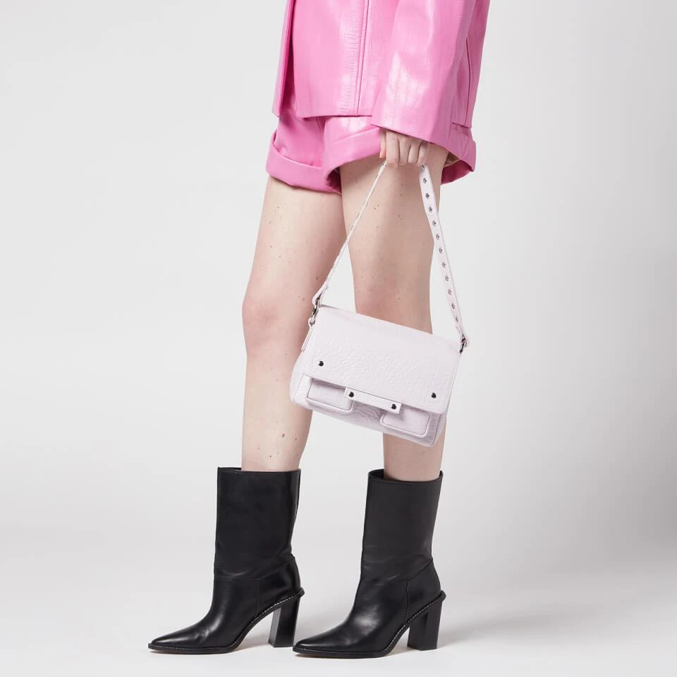 商品Nunoo|Núnoo Women's Honey New Zealand Leather Shoulder Bag - Light purple,价格¥449,第2张图片详细描述