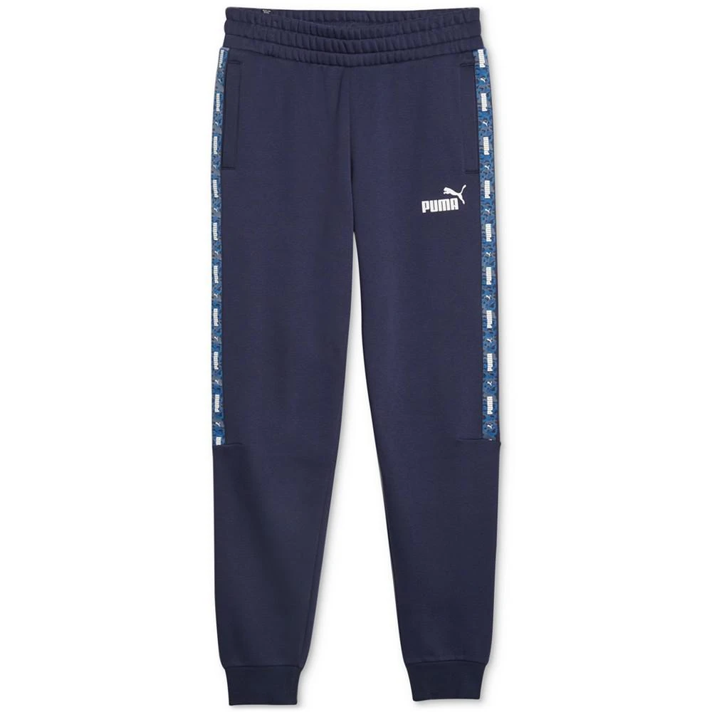 商品Puma|Men's Ess+ Camouflage Taped Logo-Print Fleece Sweatpants,价格¥247,第1张图片