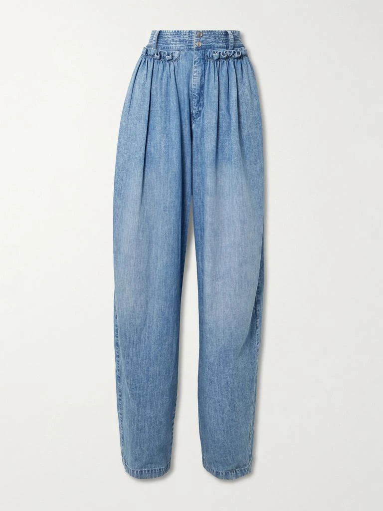 商品Isabel Marant|Inaya 荷叶边纯棉钱布雷布灯笼裤,价格¥4466,第1张图片