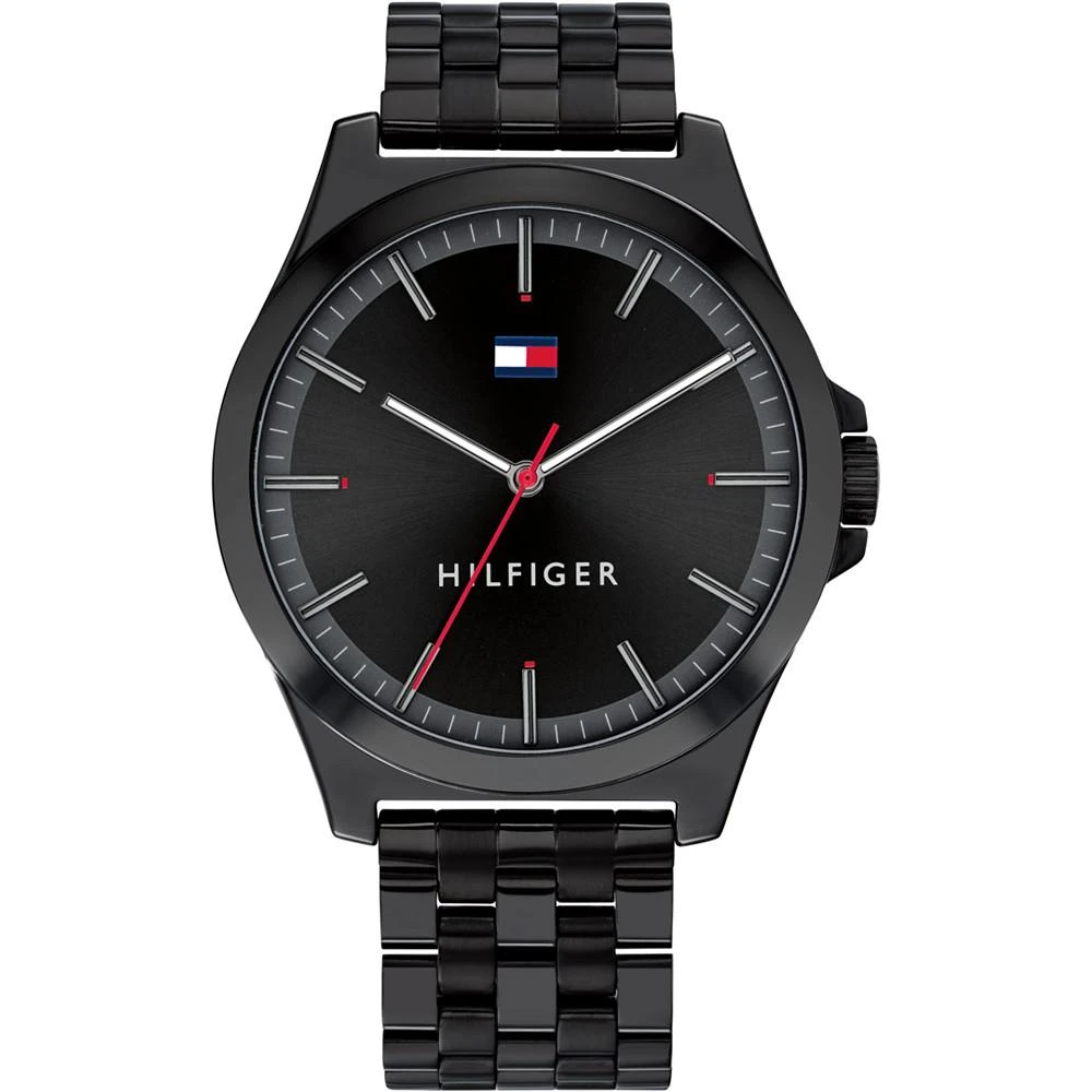 商品Tommy Hilfiger|Men's Black Stainless Steel Bracelet Watch 42mm,价格¥874,第1张图片
