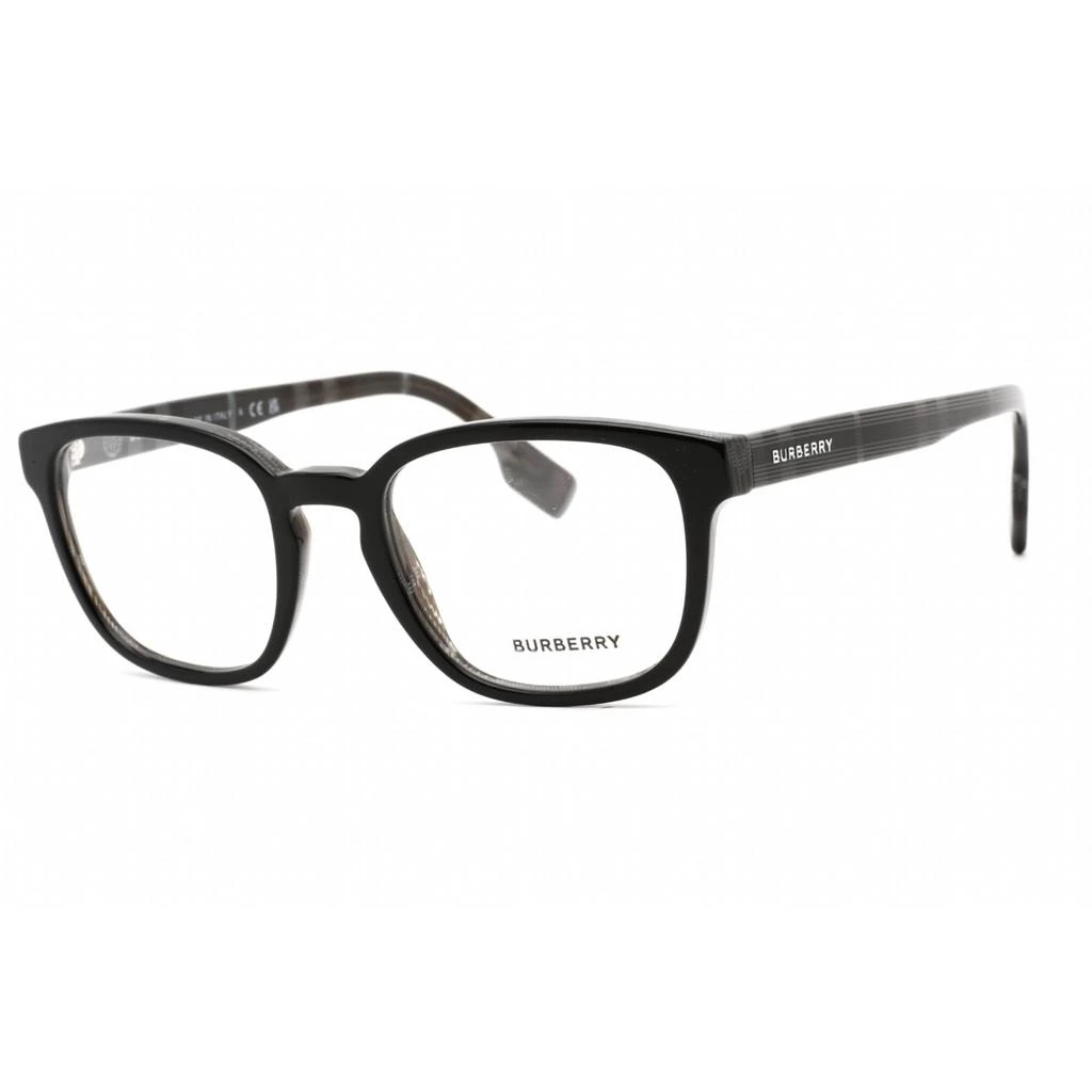 商品Burberry|Burberry Unisex Eyeglasses - Black/Charcoal Check Plastic Rectangular | 0BE2344 4077,价格¥696,第1张图片