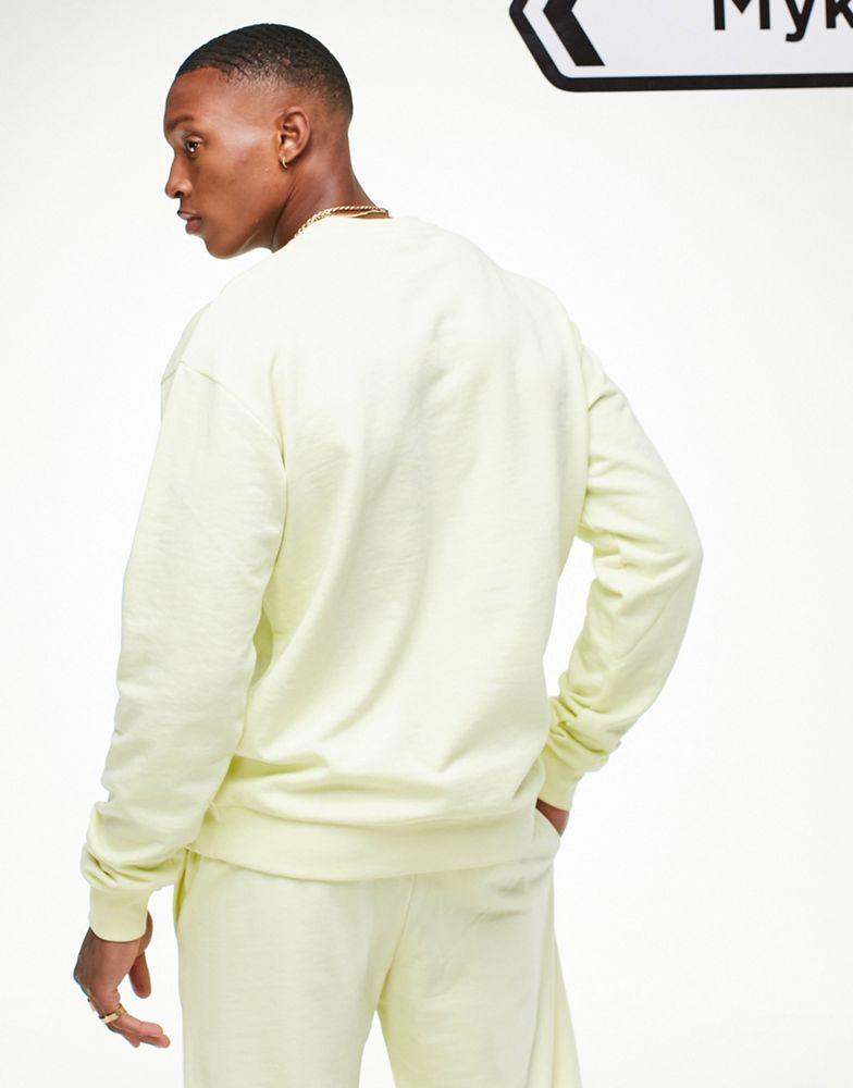 Fila logo sweatshirt in yellow - exclusive to ASOS商品第2张图片规格展示