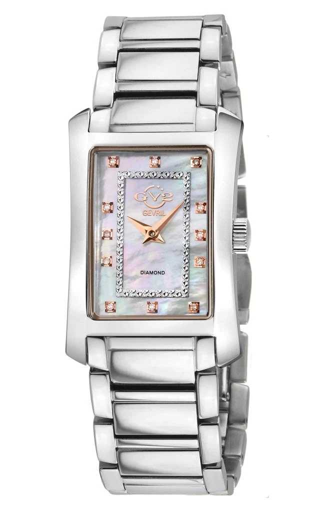 商品GV2|Women's Luino Rectangle Diamond Dial Bracelet Watch, 29.5mm,价格¥2402,第1张图片