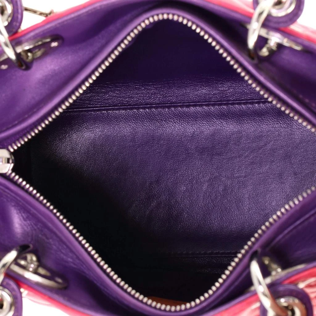 商品[二手商品] Dior|Christian Dior Tricolor Lady Dior Bag Cannage Quilt Grained Lambskin Medium,价格¥35852,第4张图片详细描述