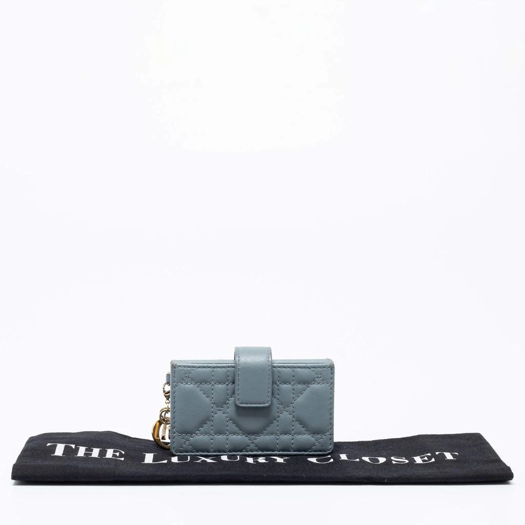 Dior Cloud Blue Cannage Leather 5 Gusset Card Holder 商品